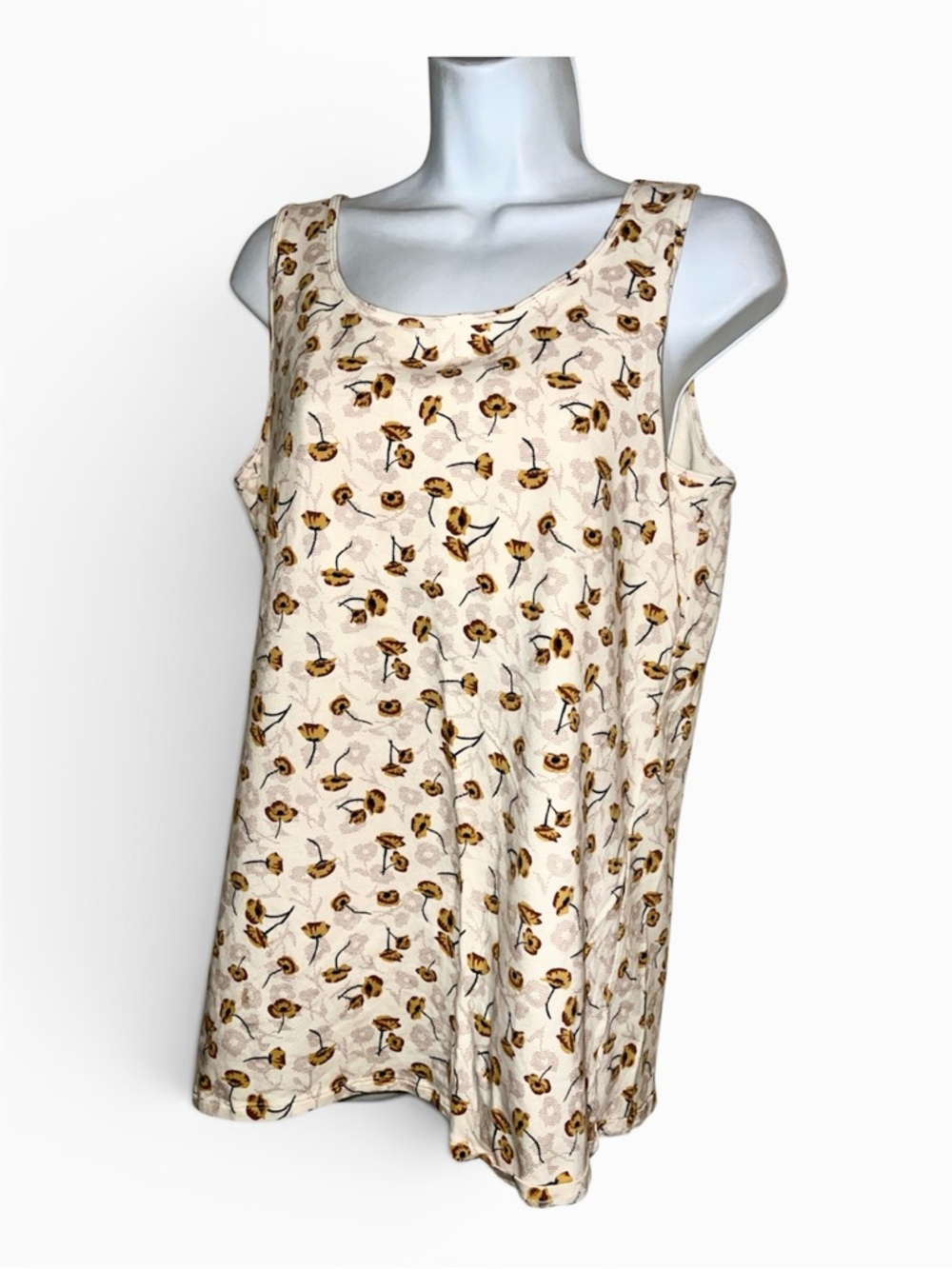 Duluth Trading Company Sunflower Tank SZ XL